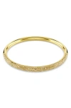 Swarovski Sublima Crystal Hinged Bangle Bracelet In Gold