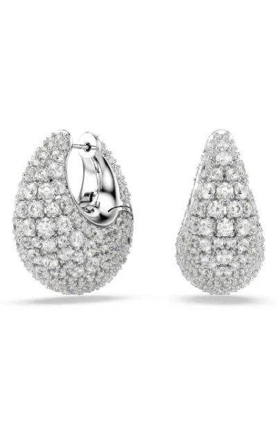 Swarovski Sublima Crystal Hoop Earrings In Metallic