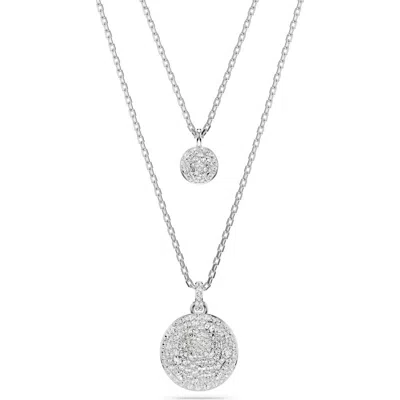 Swarovski Sublima Crystal Pendant Layered Necklace