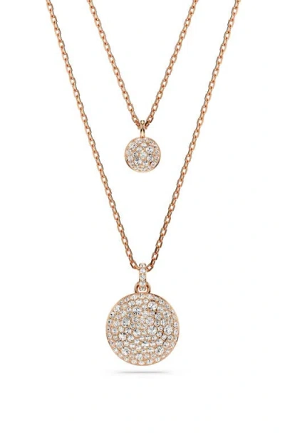 Swarovski Sublima Crystal Pendant Layered Necklace