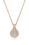 Swarovski Sublima Crystal Pendant Necklace In Rose Gold