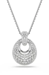 Swarovski Sublima Crystal Pendant Necklace In Silver