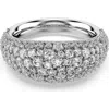 Swarovski Sublima White Rhodium Plated Ring In Silver