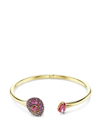 Swarovski Sublima Crystal-embellished Bangle Bracelet In Gold