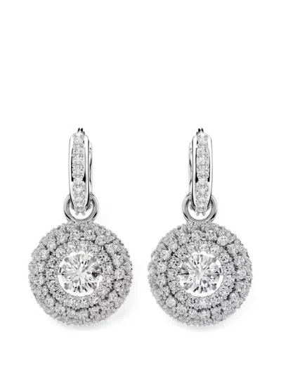 Swarovski Sublima Crystal-embellished Drop Earrings In Transparent
