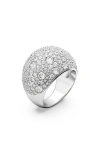 Swarovski Sublima Cocktail Ring In White Gold