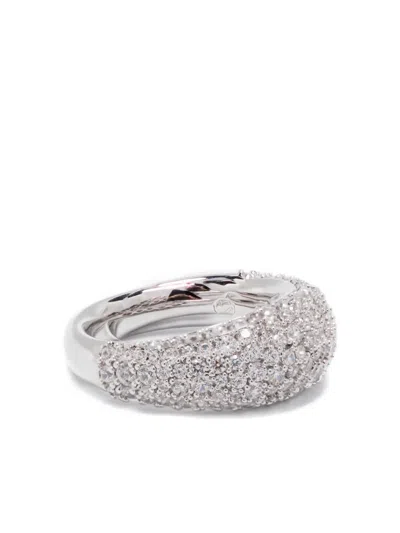 Swarovski Sublima Domed Ring In Silver