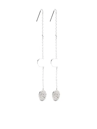 Swarovski Meteora Dangle Earrings In Silver