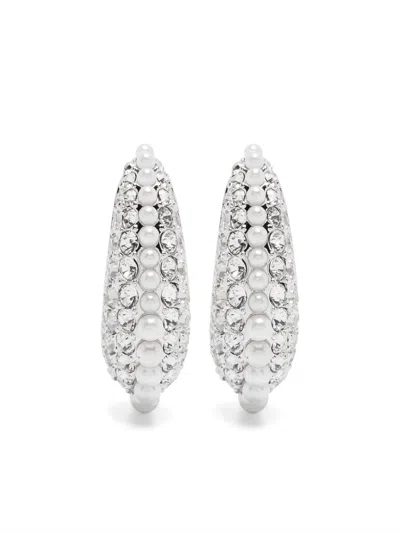 Swarovski Sublima Drop Earrings In Silver
