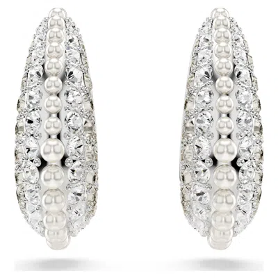 Swarovski Sublima Drop Earrings In White