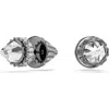 Swarovski Sublima Front/back Spike Stud Earrings In Brown