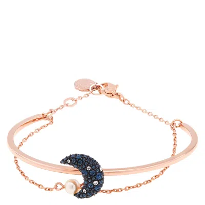 Swarovski Sublima Moon Crystal Bangle Bracelet In Gold