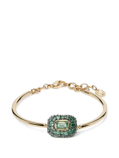Swarovski Sublima Octagon-cut Bangle In Gold