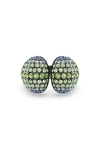 Swarovski Sublima Crystal-embellished Cocktail Ring In Green