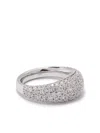 Swarovski Sublima Pavé-set Dome Ring In Silver