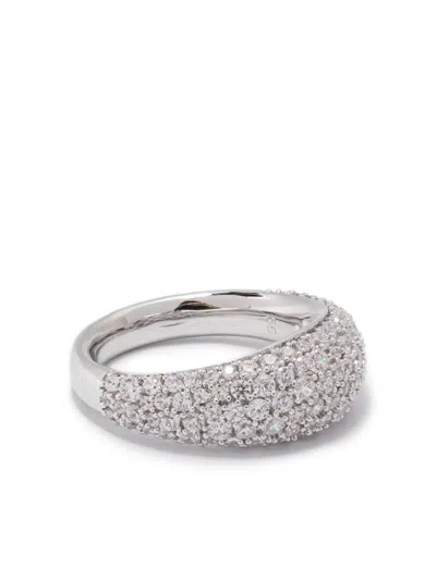 Swarovski Sublima Pavé-set Dome Ring In Silver