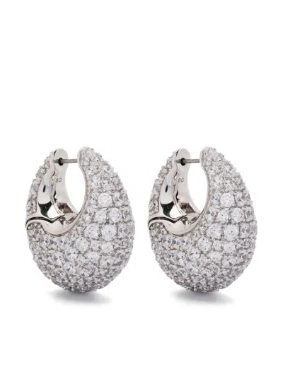 Swarovski Sublima Pierced Earrings In Metallic