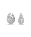 Swarovski Sublima Rhodium Plated Earrings In Metallic
