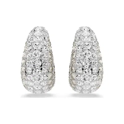 Swarovski Sublima Round Cut Medium Drop Earrings In Metallic
