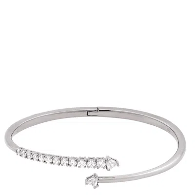 Swarovski Sublima Ruthenium Plated Bangle In Metallic