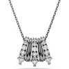 Swarovski Sublima Ruthenium Plated Crystal Necklace In White