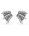 Swarovski Sublima Ruthenium Plated Ear Cuffs In Gray