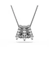 Swarovski Sublima Ruthenium Plated Pendant Necklace In Gray
