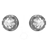 Swarovski Sublima Ruthenium Plated Spike Stud Earrings In White