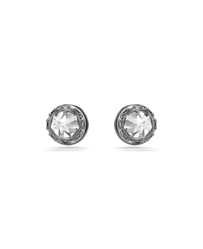 Swarovski Sublima Ruthenium Plated Stud Earrings In Gray