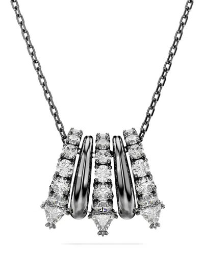 SWAROVSKI SUBLIMA TRIANGLE CRYSTAL PENDANT NECKLACE