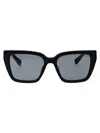 Swarovski Women's Orbita 54mm Square Sunglasses In 1010/1 Black