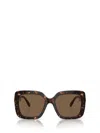 Swarovski Tortoiseshell-effect Rectangle-frame Sunglasses In Brown