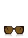Swarovski Tortoiseshell-effect Rectangle-frame Sunglasses In Brown