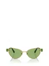 Swarovski Womens Gold Sk7003 Irregular-frame Metal Sunglasses In Gold