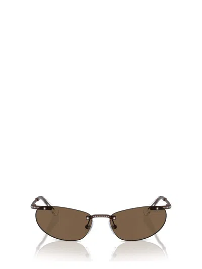 Swarovski Sunglasses In Matte Brown