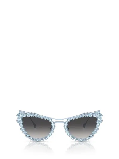 Swarovski Sunglasses In Matte Light Blue