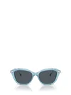 Swarovski Crystal-embellished Cat-eye Frame Sunglasses In Opal Light Blue