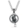 Swarovski Swan, Gray, Rhodium Plated Iconic Swan Pendant Necklace In Gray