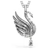Swarovski Swan Anhänger Und Brosche In White