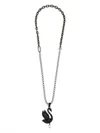 Swarovski Swan Crystal-embellished Choker In Bla/bru Black/silver