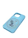 Swarovski Swan Crystal Phone Case In Blue