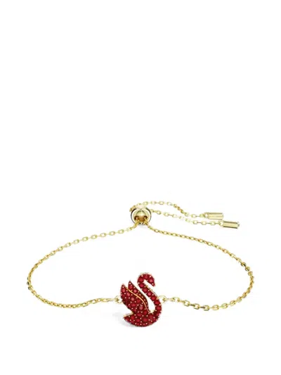 Swarovski Swan Crystal-embellished Bracelet In Gold