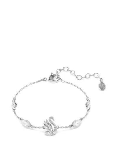 Swarovski Swan Crystal-embellished Bracelet In Metallic