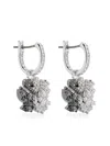 Swarovski Swan Drop Earrings In Silver