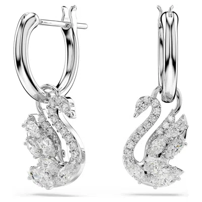 Swarovski Swan Drop-ohrhänger In White
