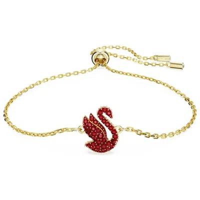 Swarovski Swan Women's Necklace In Gold