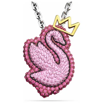 Swarovski Swan Women's Necklace In Metallic