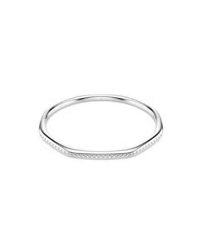 Swarovski Swaroski Dextera Rhodium Plated Bangle In Silver