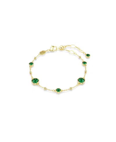 SWAROVSKI SWAROSKI IMBER GOLD-TONE PLATED BRACELET