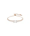 Swarovski Swaroski Matrix Gold-tone Plated Tennis Bracelet In Gold